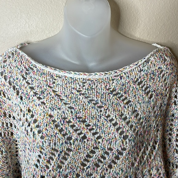 Free People Leilani Knit Pullover In Cupcake Combo NWT size Medium - Picture 5 of 11